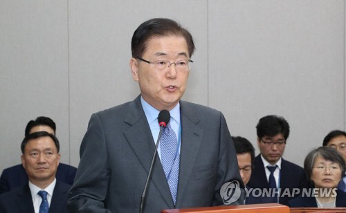 정의용 국가안보실장(사진=연합뉴스)